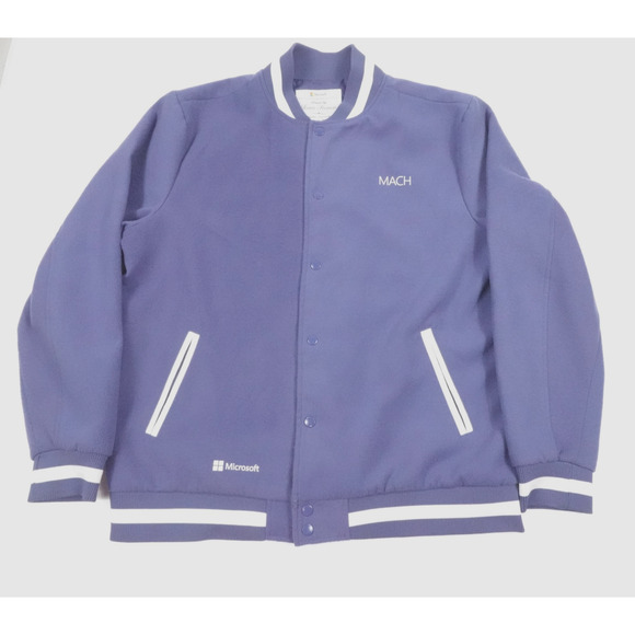 Microsoft Jacket Mens Large Team France MACH Varsity Bomber Embroidered - Picture 2 of 16